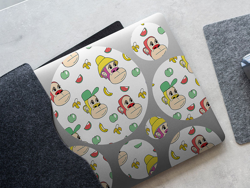 chill gorilla animal DIY Laptop Stickers