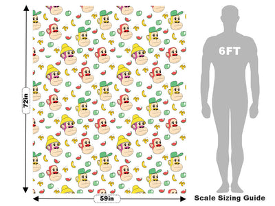 Chill Gorilla Primate Vehicle Wrap Scale~Rwraps Series 914 Chill Gorilla Primate Measurements~1