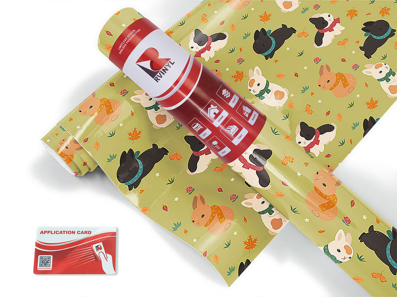 chilly day animal Craft Vinyl Roll