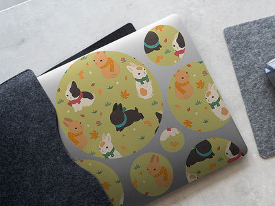chilly day animal DIY Laptop Stickers
