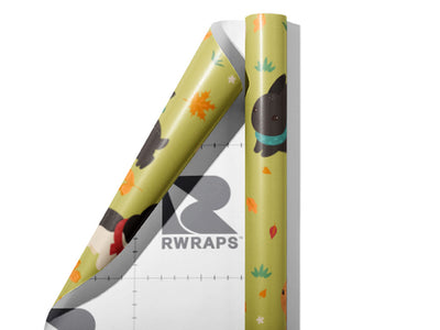 Chilly Day Animal Wrap Film Sheets~Rwraps Series 914 Chilly Day Animal Scrolled Sheet~3