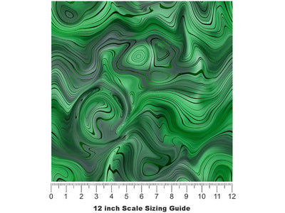 Chinese Imperial Gemstone Vinyl Film Pattern Size 12 inch Scale~Rwraps Chinese Imperial Gemstone Sizing Chart~2