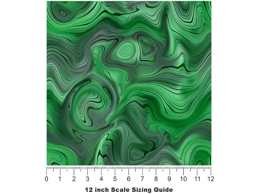 Chinese Imperial Gemstone Vinyl Film Pattern Size 12 inch Scale~Rwraps Chinese Imperial Gemstone Sizing Chart~2