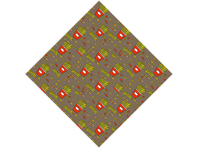 Chips and Dip Vegetable Vinyl Wrap Pattern