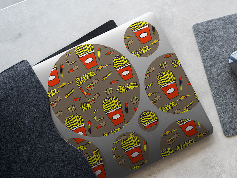 chips and dip vegetable DIY Laptop Stickers