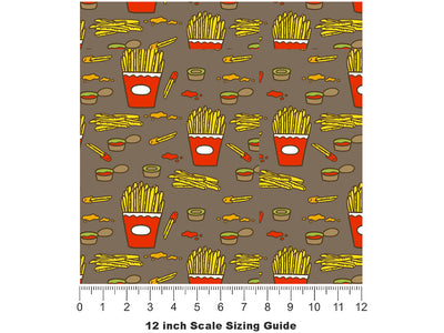 Chips and Dip Vegetable Vinyl Film Pattern Size 12 inch Scale~Rwraps Chips and Dip Vegetable Sizing Chart~2