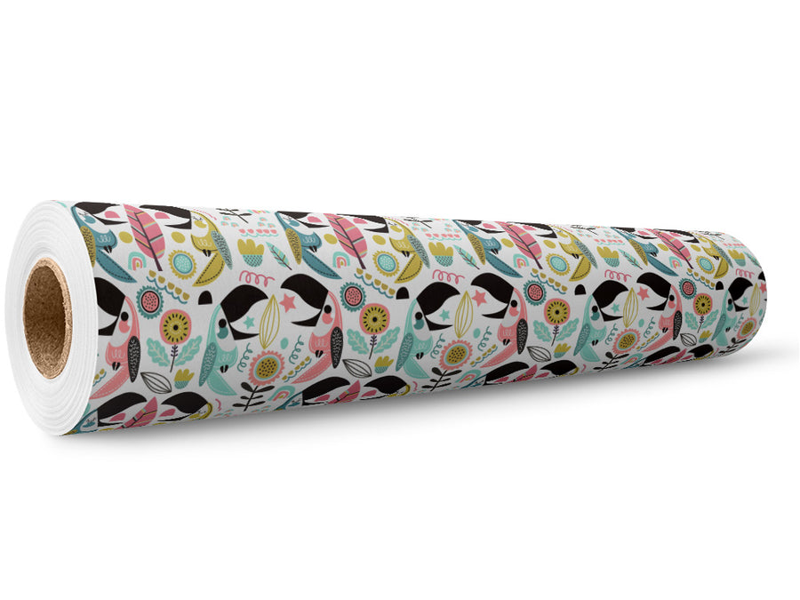 Chit Chat Birds Wrap Film Wholesale Roll~Rwraps Series 914 Digitally Printed Vinyl Roll~5