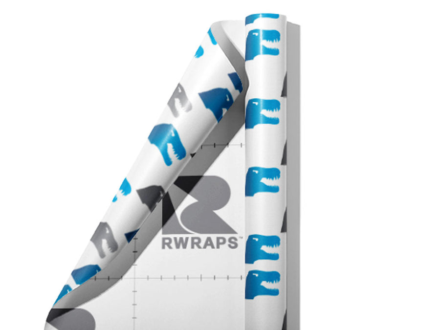 Chomping Action Dinosaur Wrap Film Sheets~Rwraps Series 914 Chomping Action Dinosaur Scrolled Sheet~3