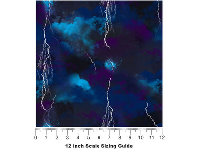 Choppy Skies Sky Vinyl Film Pattern Size 12 inch Scale~Rwraps Choppy Skies Sky Sizing Chart~2