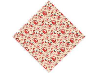 Christmas Seaside Marine Life Vinyl Wrap Pattern