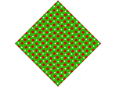 Christmas Tidings Polka Dot Vinyl Wrap Pattern
