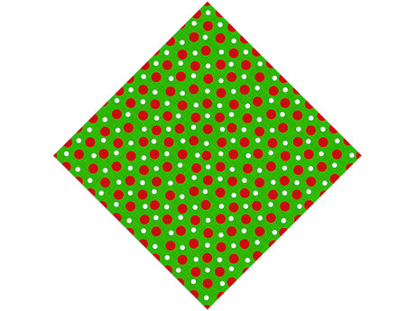 Christmas Tidings Polka Dot Vinyl Wrap Pattern