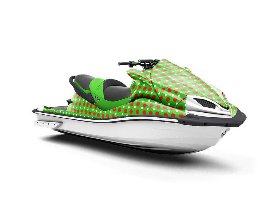 Christmas Tidings Polka Dot Jet Ski Vinyl Customized Wrap