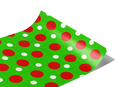 Christmas Tidings Polka Dot Vinyl Wraps~Rwraps Series 914 Digitally Printed Vinyl Wrap~0