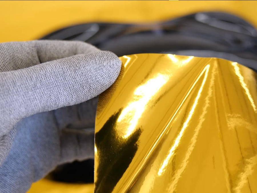 Chrome Gold Vinyl Sheet