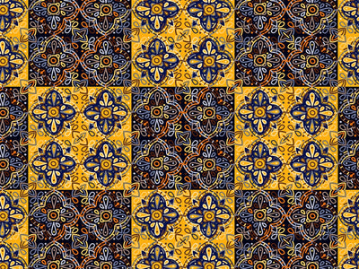 Chrysanthemum Tile Vinyl Wrap Pattern~Rwraps Series 914 Digitally Printed Vinyl Wrap~0