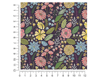 chrysanthemum garden floral 1ft x 1ft Craft Sheets