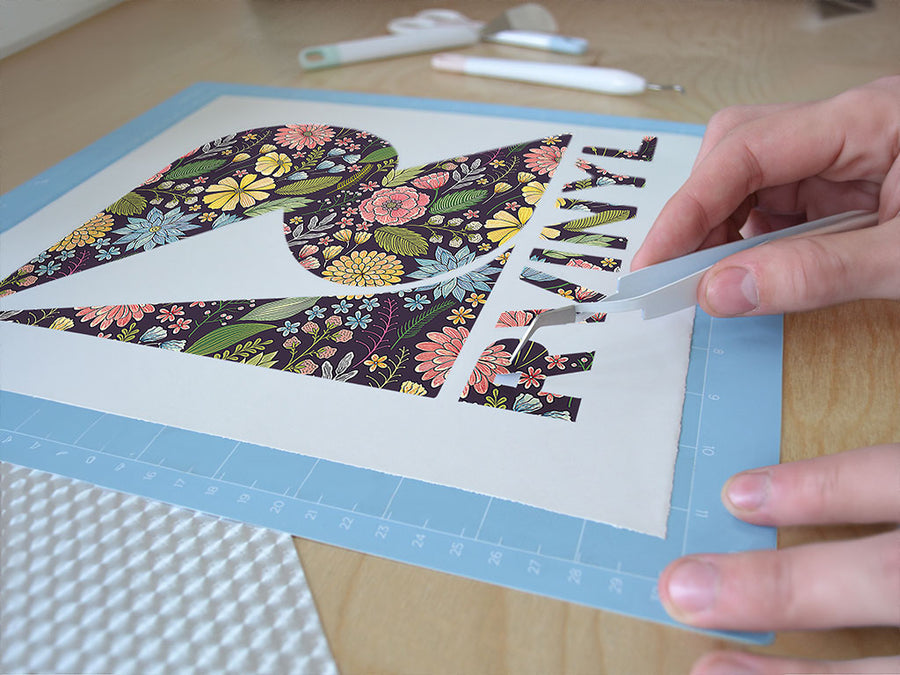 chrysanthemum garden floral Easy Weed Craft Vinyl
