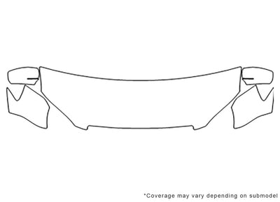 200 Avery Dennison Clear Bra Hood Precut PPF Diagram