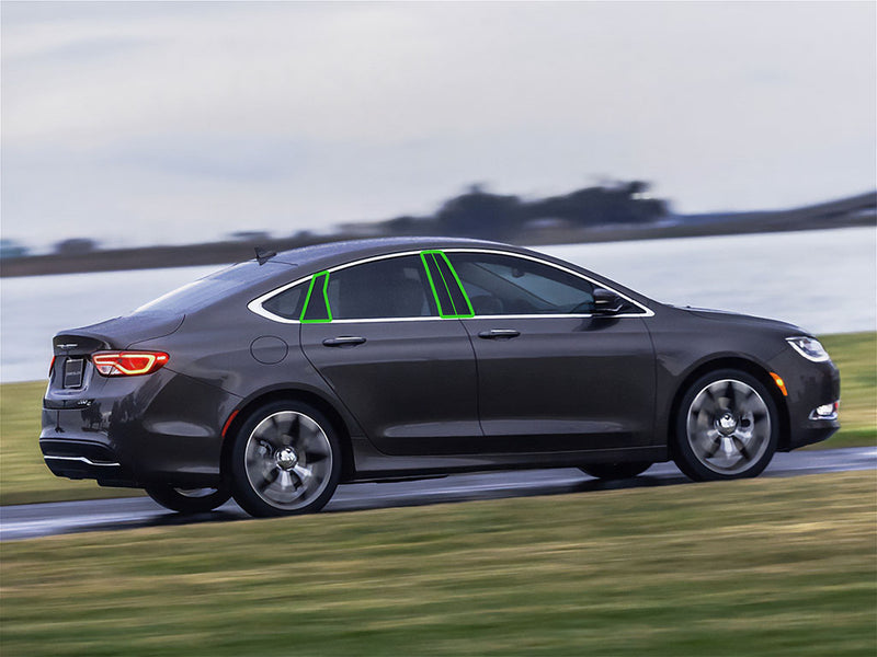 chrysler 200 2011-2014 (sedan) Pillar Post Trim Installation Location