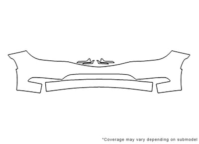 200 3M Clear Bra Bumper Precut PPF Diagram