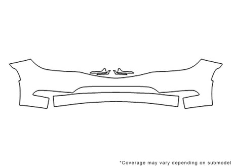 200 3M Clear Bra Bumper Precut PPF Diagram