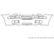 300 3M Clear Bra Bumper Precut PPF Diagram
