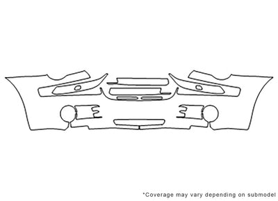 300 3M Clear Bra Bumper Precut PPF Diagram