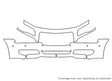 300 Avery Dennison Clear Bra Bumper Precut PPF Diagram
