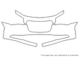 300 Avery Dennison Clear Bra Bumper Precut PPF Diagram