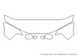 300m 3M Clear Bra Hood Precut PPF Diagram