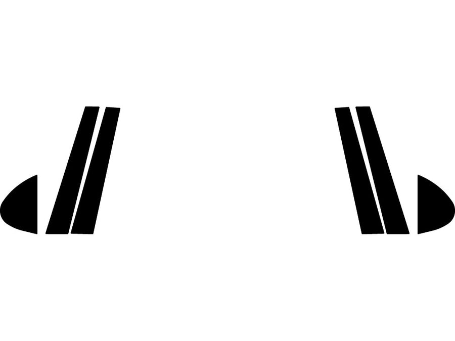 chrysler 300m 1999-2004 Carbon Fiber Pillar Trim Diagram
