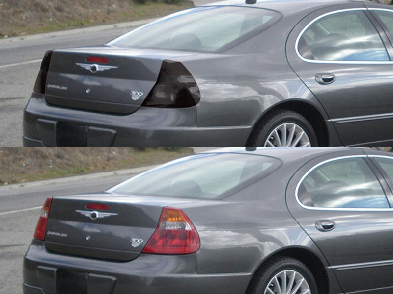 300m Before and After Smoked Taillights