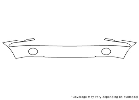 aspen Avery Dennison Clear Bra Bumper Precut PPF Diagram