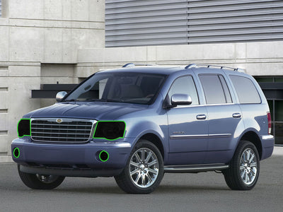 chrysler aspen 2007-2009 Headlight Tint Location
