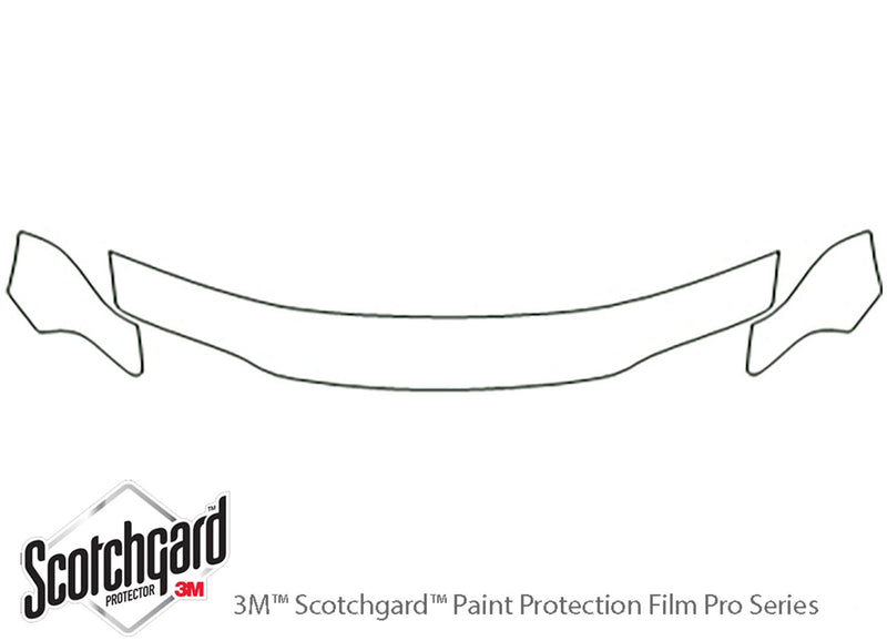cirrus 3M Clear Bra Hood Precut PPF Diagram