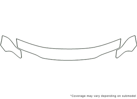 cirrus 3M Clear Bra Hood Precut PPF Diagram