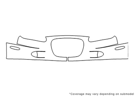 concorde Avery Dennison Clear Bra Bumper Precut PPF Diagram