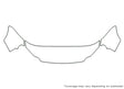 concorde Avery Dennison Clear Bra Hood Precut PPF Diagram