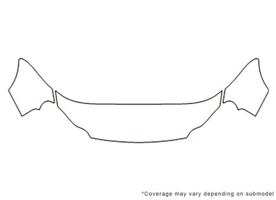 concorde Avery Dennison Clear Bra Hood Precut PPF Diagram