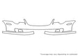 crossfire 3M Clear Bra Bumper Precut PPF Diagram