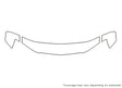 pacifica 3M Clear Bra Hood Precut PPF Diagram