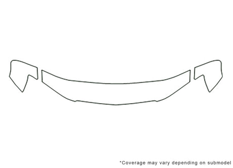 pacifica 3M Clear Bra Hood Precut PPF Diagram