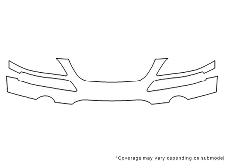 pacifica 3M Clear Bra Bumper Precut PPF Diagram