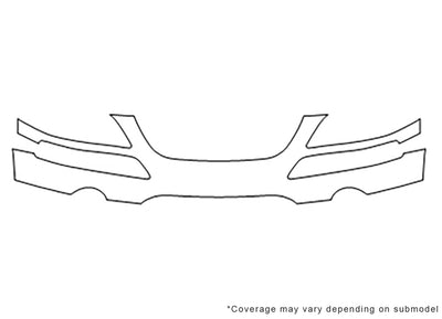 pacifica Avery Dennison Clear Bra Bumper Precut PPF Diagram