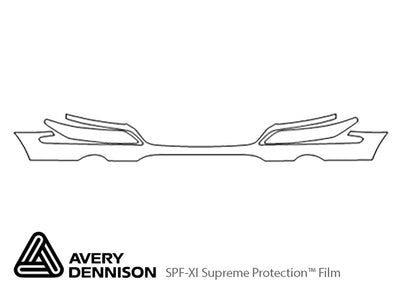 pacifica Avery Dennison Clear Bra Bumper Precut PPF Diagram