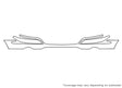 pacifica 3M Clear Bra Bumper Precut PPF Diagram