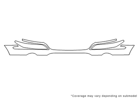pacifica Avery Dennison Clear Bra Bumper Precut PPF Diagram