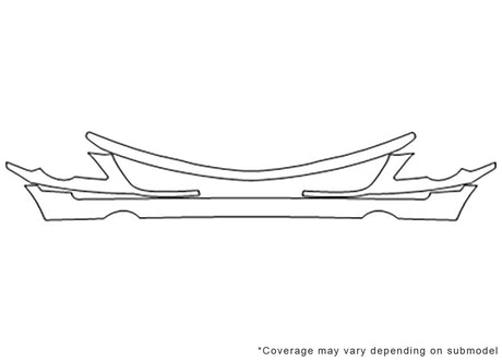 pacifica 3M Clear Bra Bumper Precut PPF Diagram