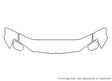 pacifica 3M Clear Bra Hood Precut PPF Diagram
